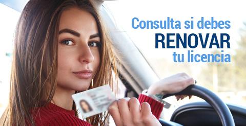 Debes Renovar tu Licencia de Conducción